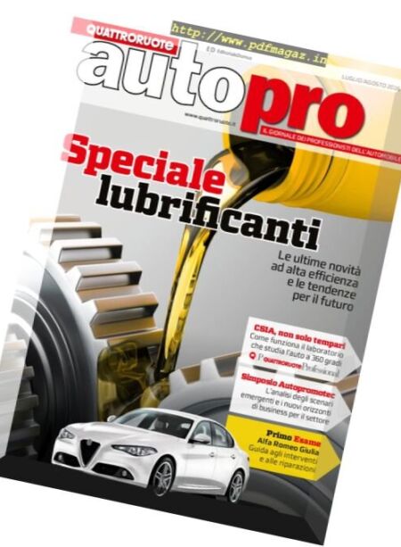 AutoPro – Luglio-Agosto 2016 Cover
