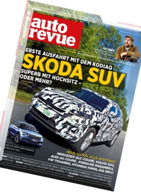 Autorevue – August 2016 Cover