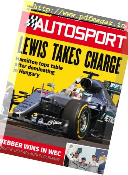 Autosport – 28 July 2016 Cover