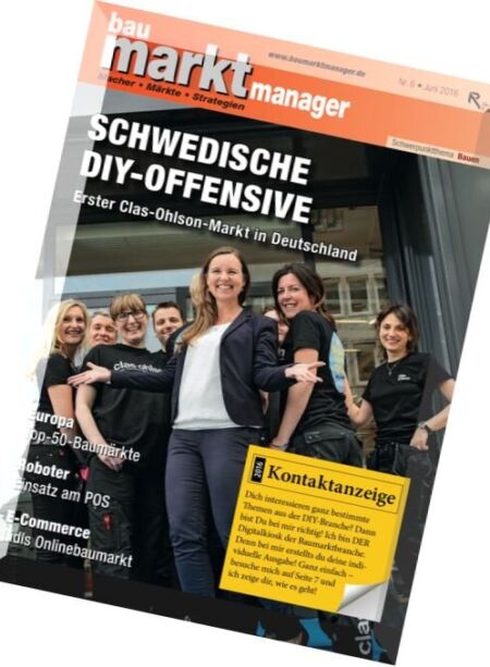 Bau Markt Manager – Juni 2016 Cover