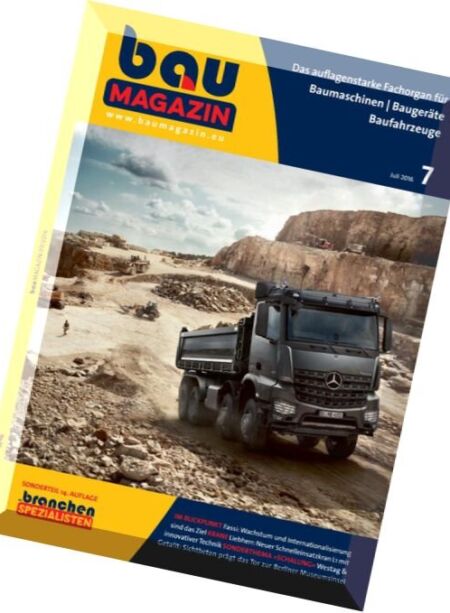 BauMagazin – Juli 2016 Cover