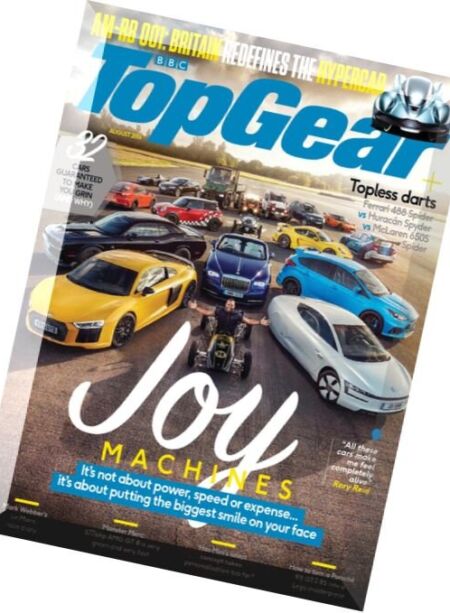BBC Top Gear UK – August 2016 Cover