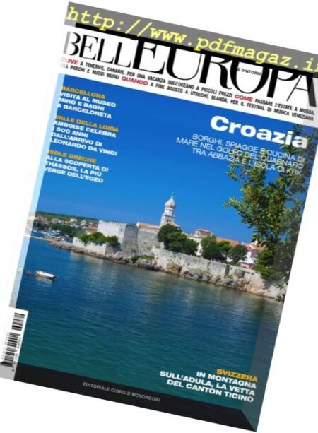Bell’Europa – Agosto 2016 Cover