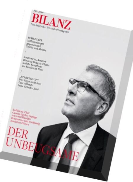 Bilanz Deutsche – Juli 2016 Cover