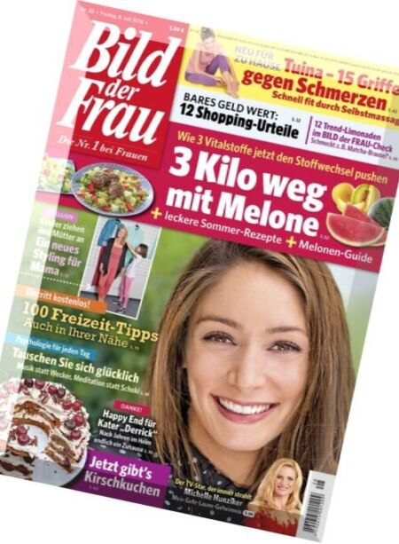 Bild der Frau – 8 Juli 2016 Cover