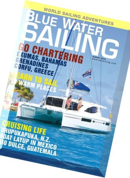 Blue Water Sailing – August 2016 Cover
