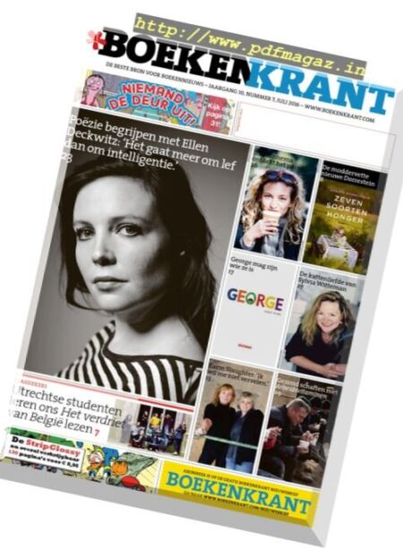 Boekenkrant – Juli 2016 Cover