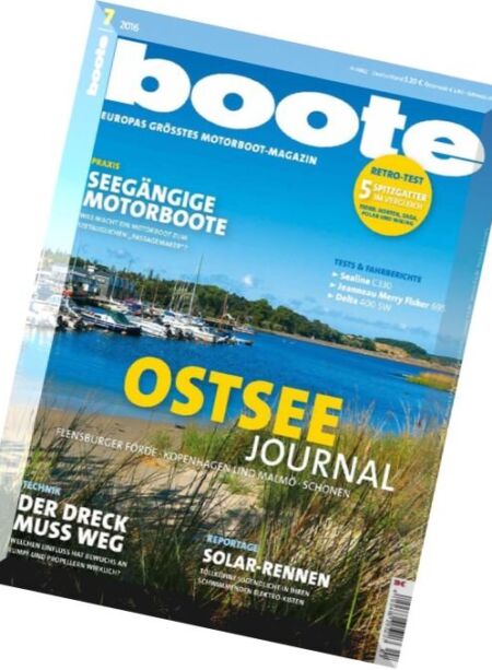 Boote – Juli 2016 Cover