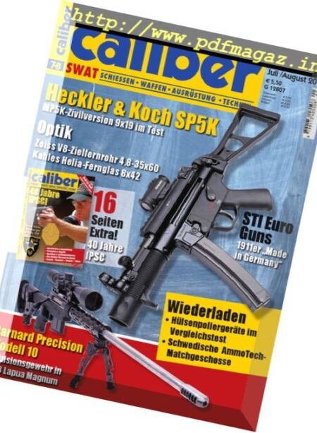Caliber SWAT – Juli-August 2016 Cover