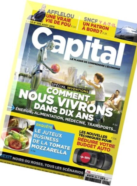 Capital France – Aout 2016 Cover