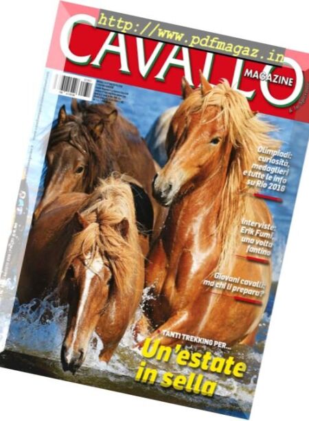 Cavallo Magazine – Agosto 2016 Cover