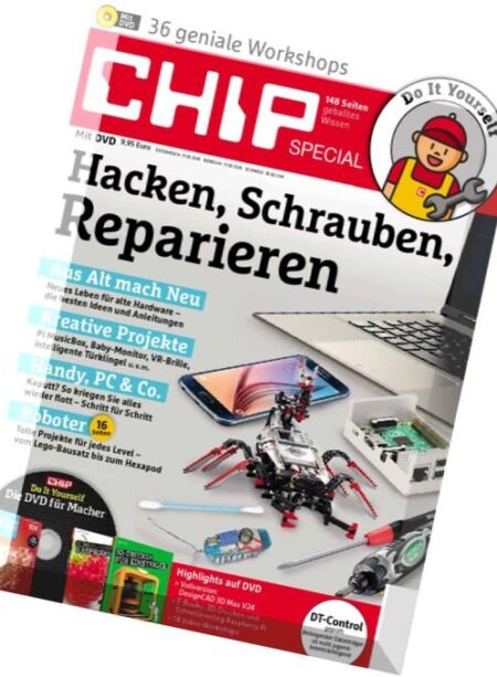 Chip – Special Hacken, Schrauben, Reparieren N 01, 2016 Cover