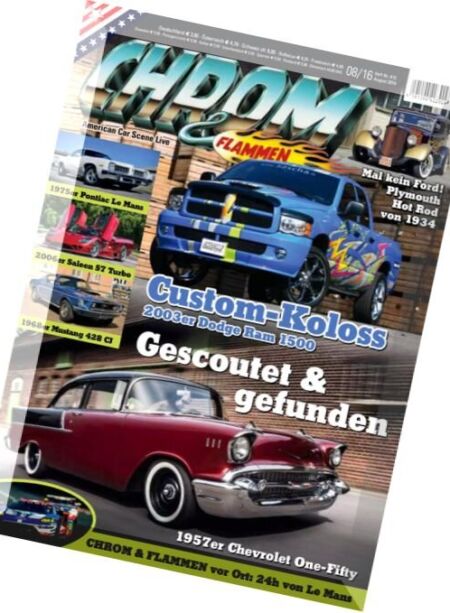 Chrom & Flammen – August 2016 Cover