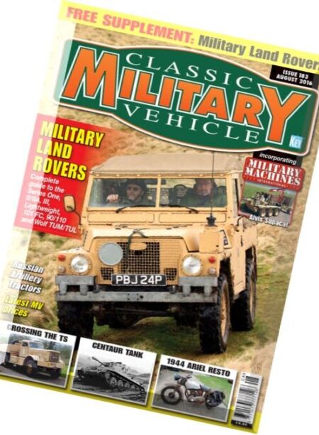 Classic Military Vehicle – August 2016 Cover