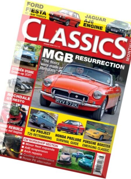 Classics Monthly – August 2016 Cover