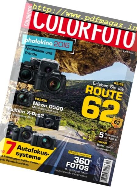 ColorFoto Magazin – September 2016 Cover