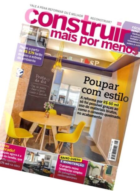 Construir Mais Por Menos – Brazil Issue 66, Agosto 2016 Cover