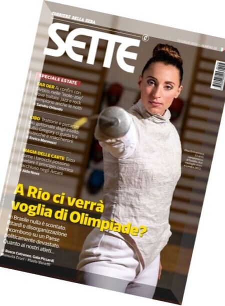 Corriere della Sera Sette – 15 Luglio 2016 Cover