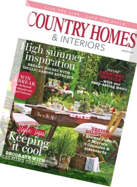 Country Homes & Interiors – August 2016 Cover