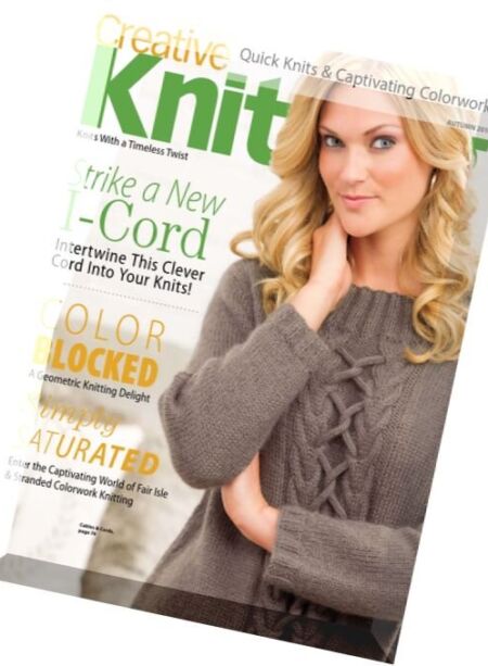 Creative Knitting – Autumn 2016 Cover
