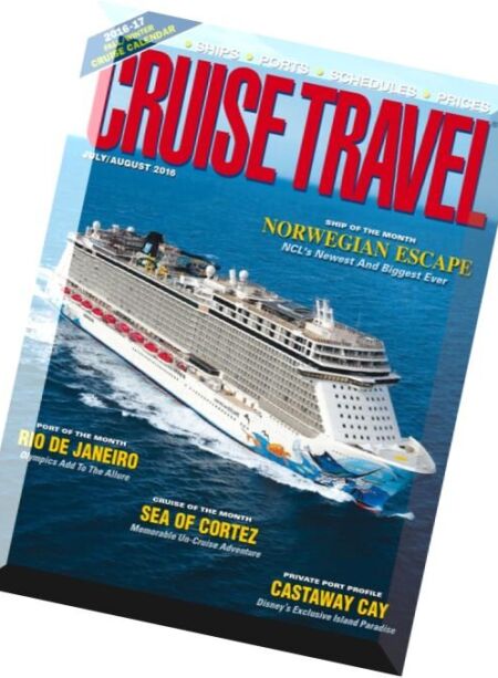 Cruise Travel – July-August 2016 Cover