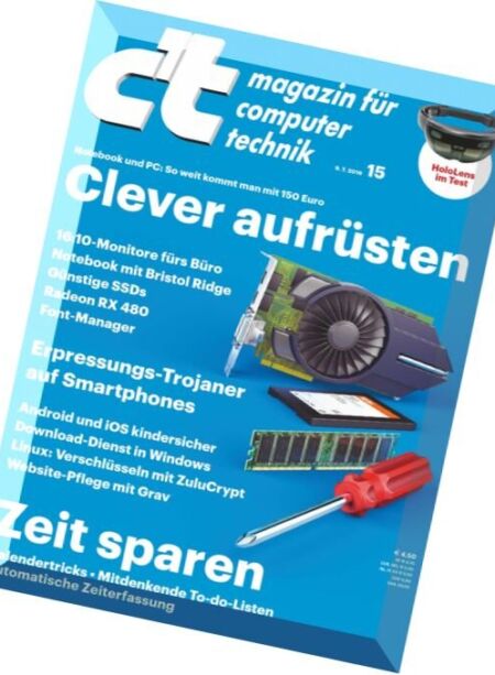 c’t – N 15, 9 Juli 2016 Cover