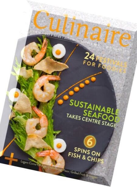 Culinaire Magazine – July-August 2016 Cover
