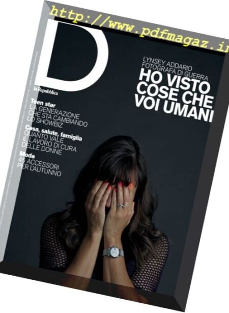 D la Repubblica – 23 Luglio 2016 Cover