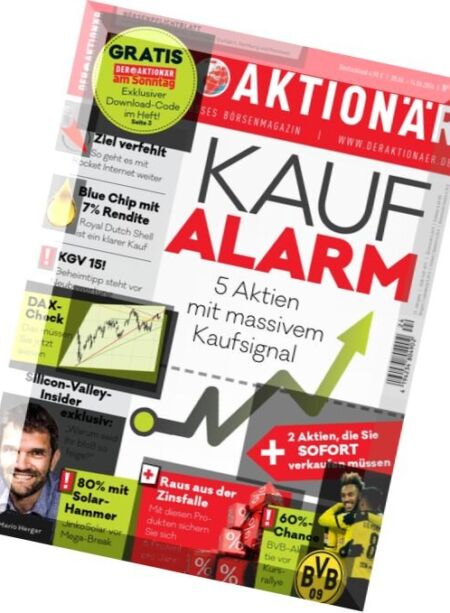 Der Aktionar – 8 Juni 2016 Cover