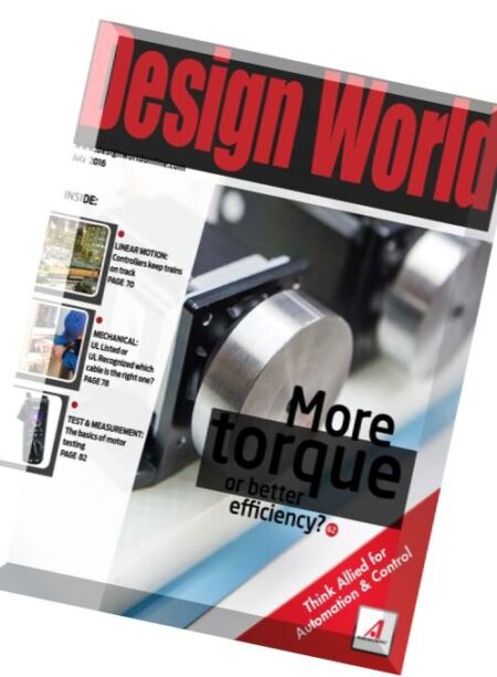 Design World – July 2016 Cover