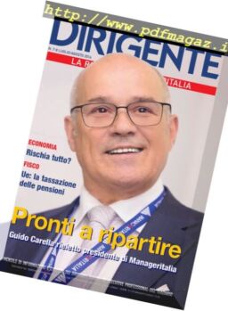 Dirigente – Luglio-Agosto 2016