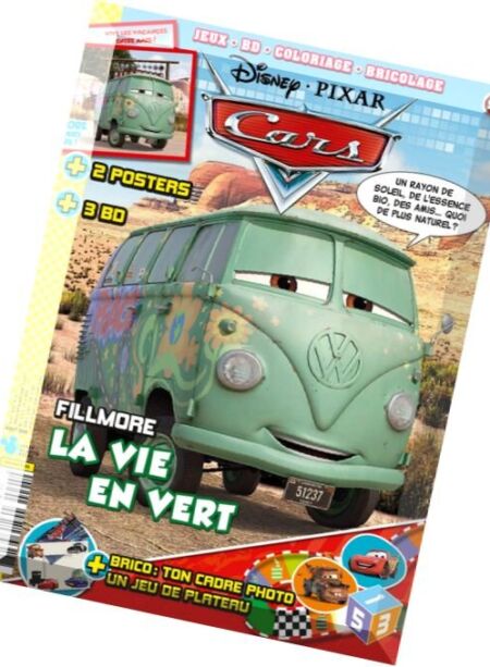 Disney Cars – Aout 2016 Cover