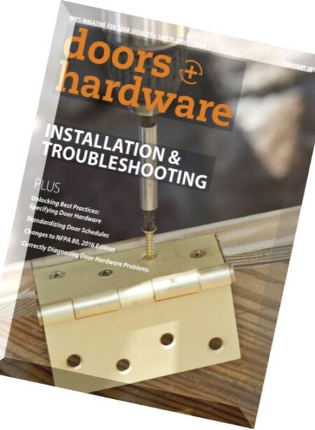 Doors + Hardware – February 2016 Cover