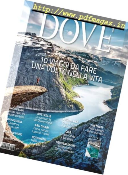 Dove – Agosto 2016 Cover