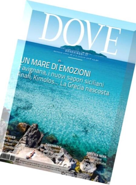 Dove – Luglio 2016 Cover