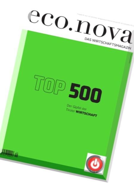 eco.nova – Juli 2016 (TOP 500) Cover