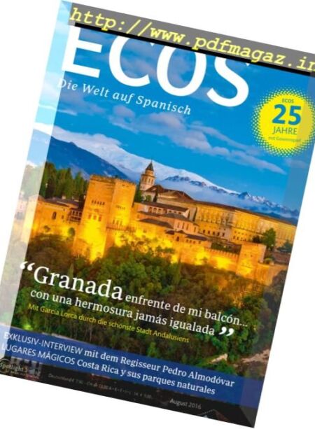 ECOS – N 08, August 2016 Cover