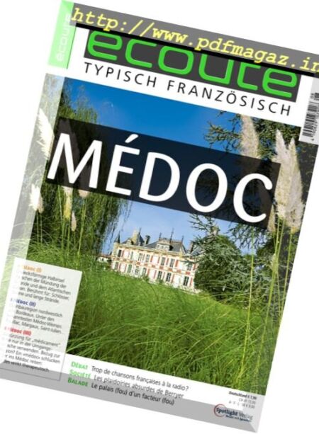 ecoute – N 08, August 2016 Cover