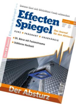 Effecten Spiegel – 14 Juli 2016