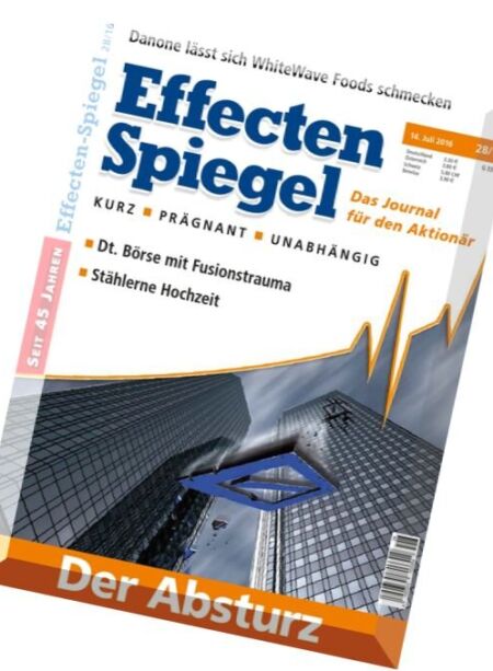 Effecten Spiegel – 14 Juli 2016 Cover