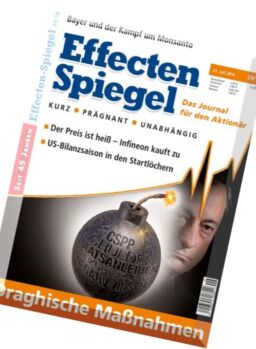 Effecten Spiegel – 21 Juli 2016