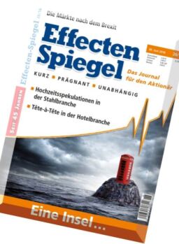 Effecten Spiegel – 30 Juni 2016