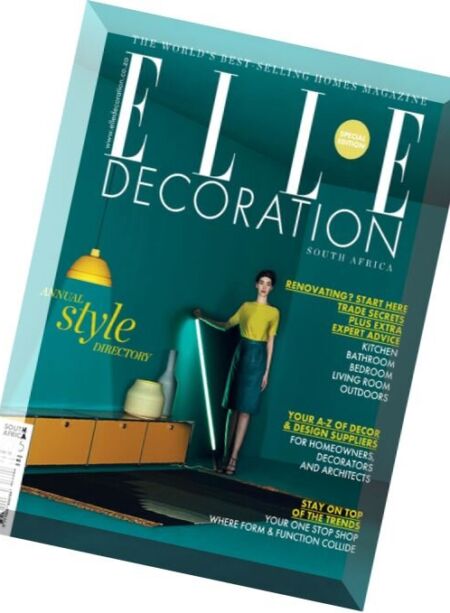 Elle Decoration South Africa – Style Directory 2016 Cover