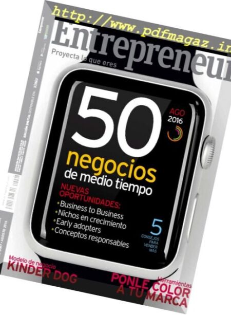 Entrepreneur Mexico – Agosto 2016 Cover