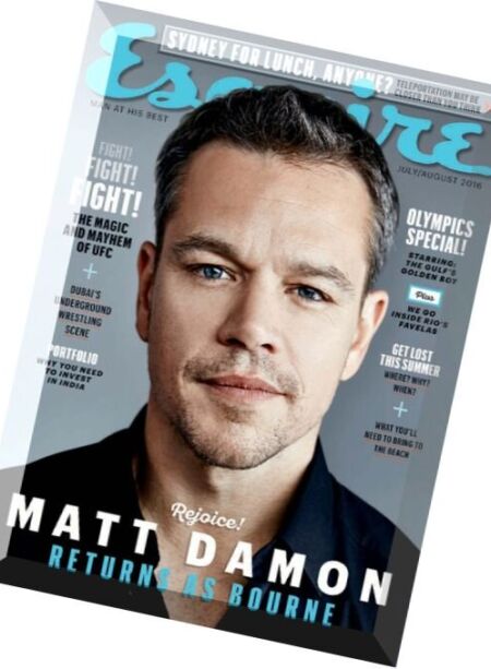 Esquire Middle East – July-August 2016 Cover