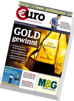 Euro am Sonntag – 30 Juli 2016