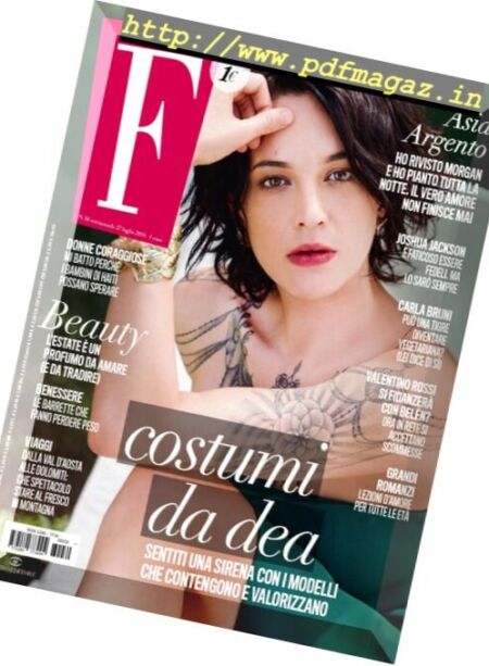 F – 27 Luglio 2016 Cover