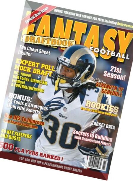 Fantasy Football – DraftBook 2016 Cover