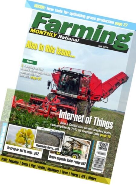Farming Monthly National – July 2016 Cover