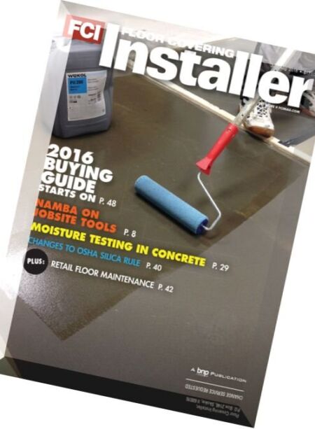 Floor Covering Installer – July-August 2016 Cover